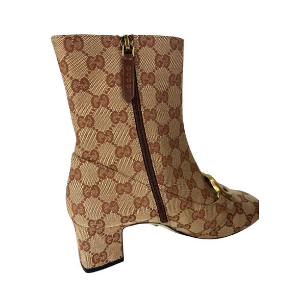 Gucci Victoire GG-Canvas Ankle Boots - Picture 12 of 16